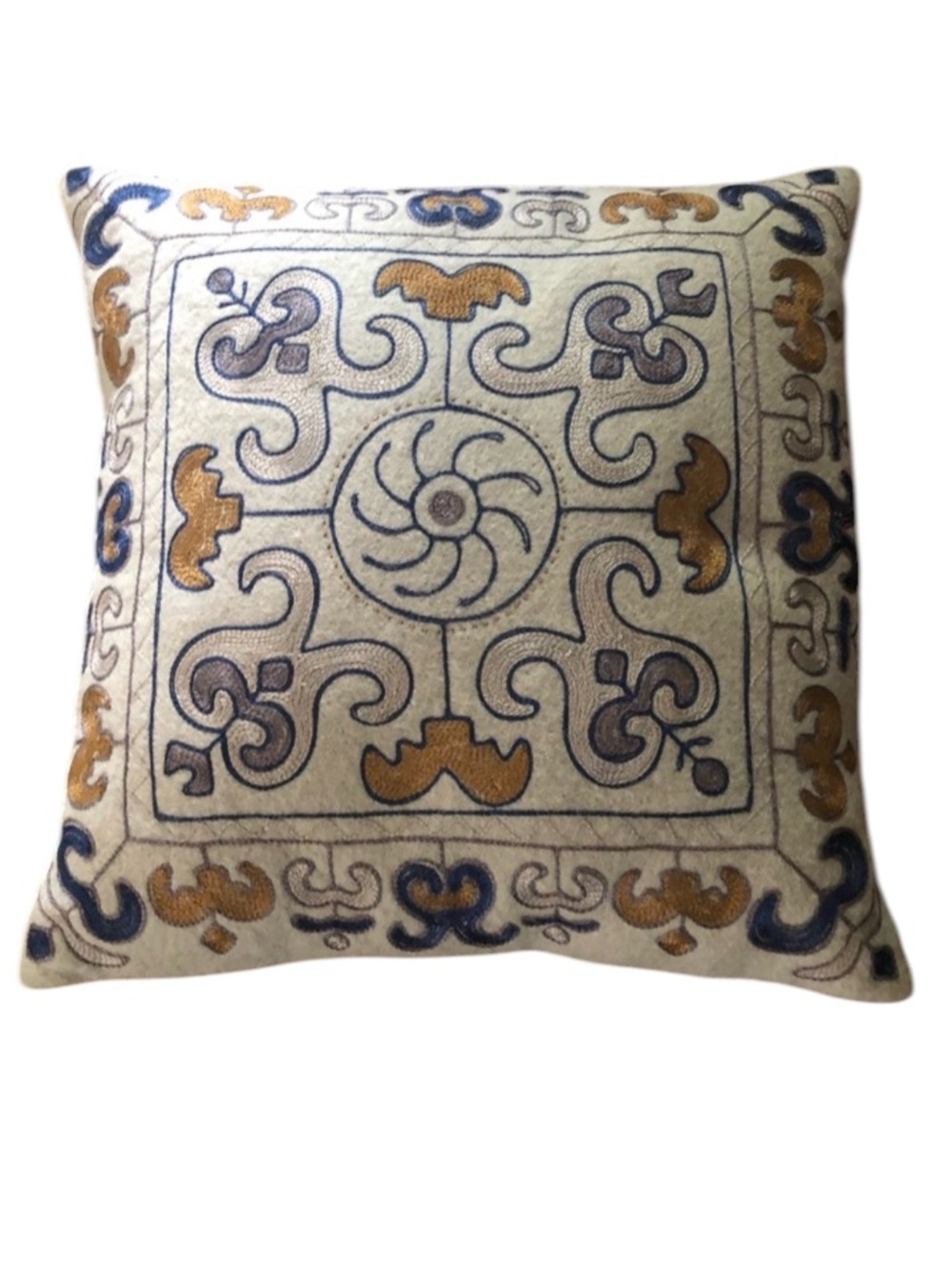 Vintage Ukrainian Tapestry Pillow By TUMAR - Handmade in Kyrgyzstan